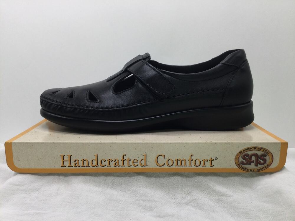 Discontinued SAS Roamer Slip On Loafers Black 7.5S Womens Comfort Shoes NIB